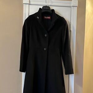 MaxMara Studio Classic Black Coat